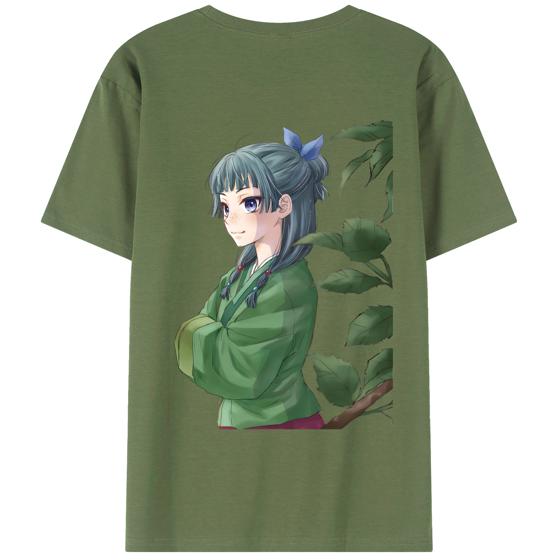 （画像用） 薬屋のひとりごと The Apothecary Diaries 綿100％ メンズ半袖Tシャツ（バックプリント） 通気性